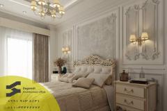 طراحی داخلی کلاسیک اتاق خواب مهمان