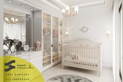 طراحی داخلی اتاق خواب دختر بچه 2